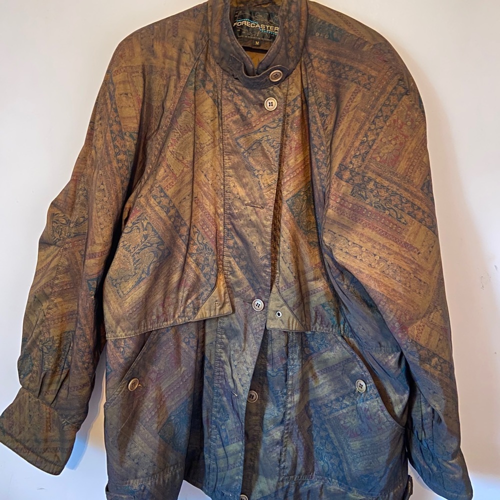 Vintage puffer jacket in earth tones